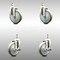 Service Caster 5 Inch 316SS Gray Polyurethane Swivel 3/8 Inch Threaded Stem Caster Brake, 2PK SCC-SS316TS20S514-PPUB-381615-2-TLB2 - alternate 4